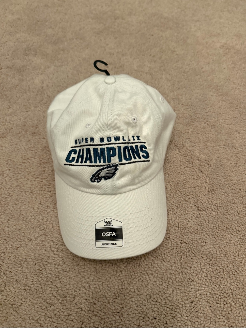 White Super Bowl LIX Champions Baseball Cap